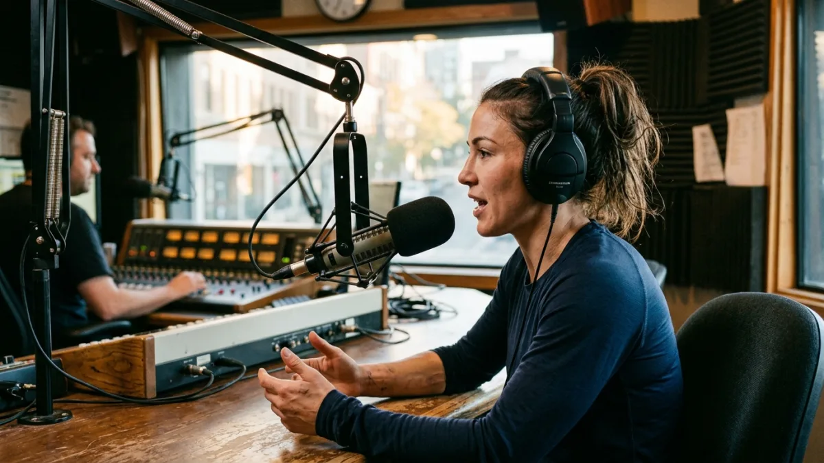 LISTEN UFC CHAMP RONDA ROUSEY ROCKS ON RING TALK