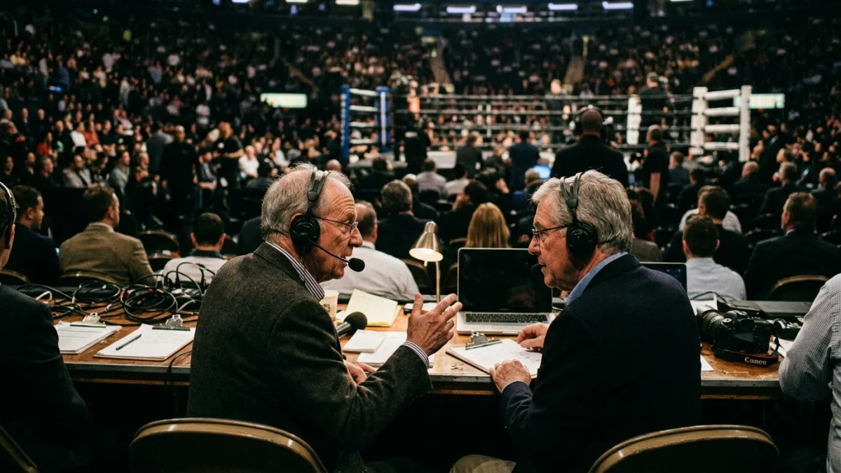 LARRY MERCHANT & LENNY DO “RING TALK”