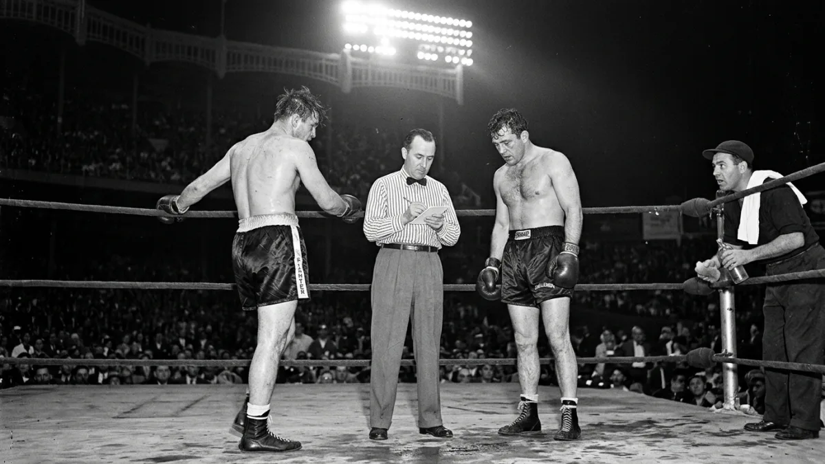 Louis vs Walcott in 1947 Brought Two Knockdowns, a Booed Split Decision and the Eleventh-Round Answer at Yankee Stadium