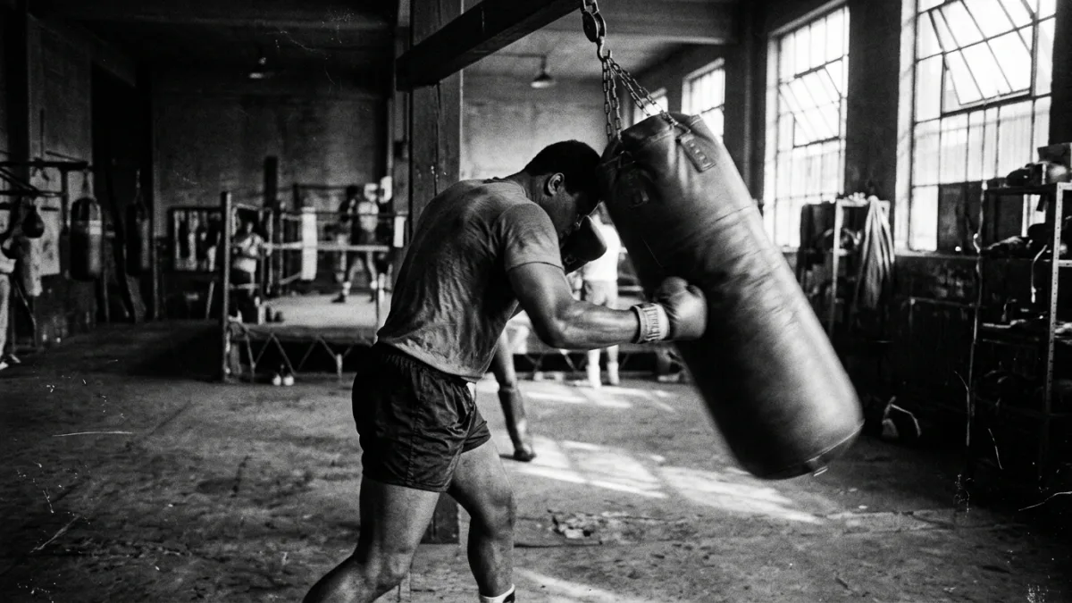 NAME THE FAMOUS FIGHTER IN PHOTO?