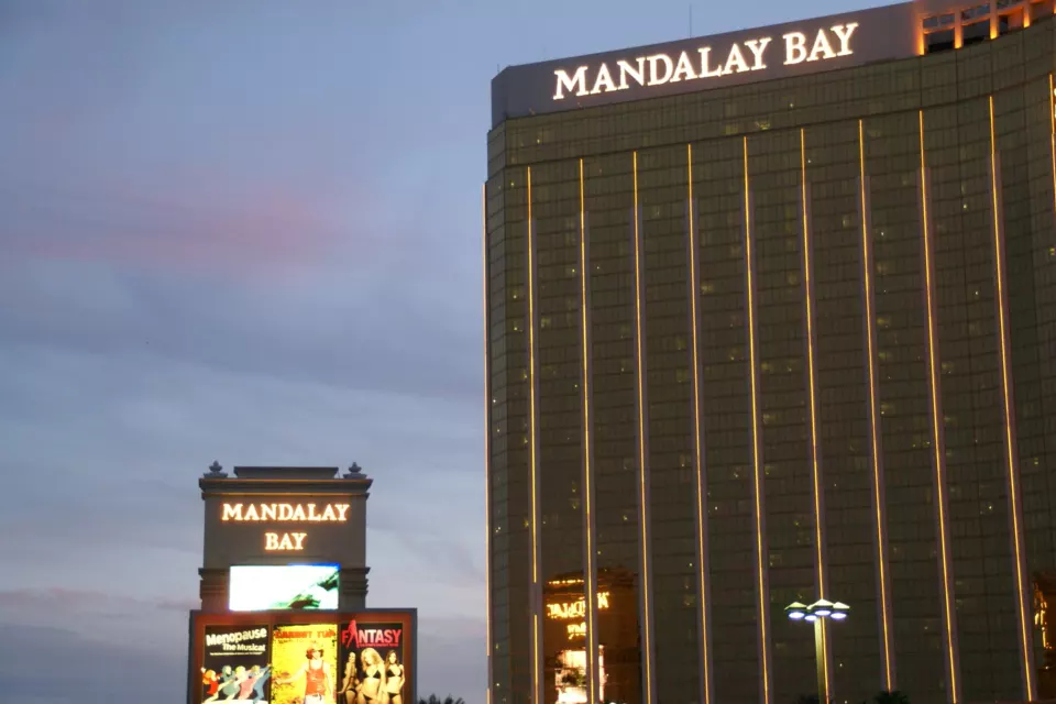 Mandalay Bay hotel tower in Las Vegas