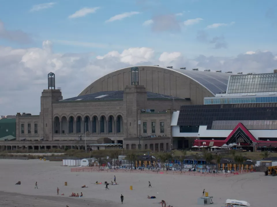 Exterior of Boardwalk Hall in Atlantic City