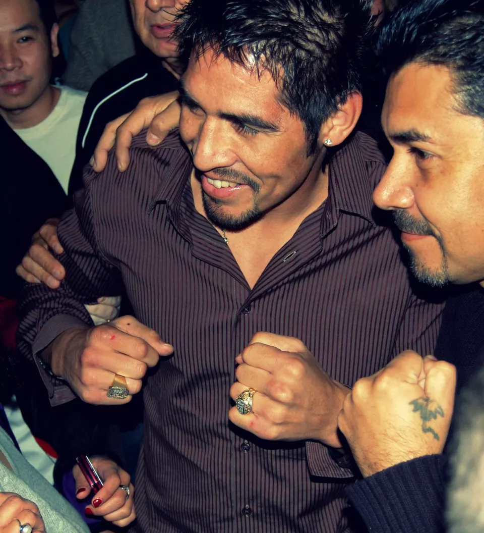 Portrait of Mexican welterweight boxer Antonio Margarito