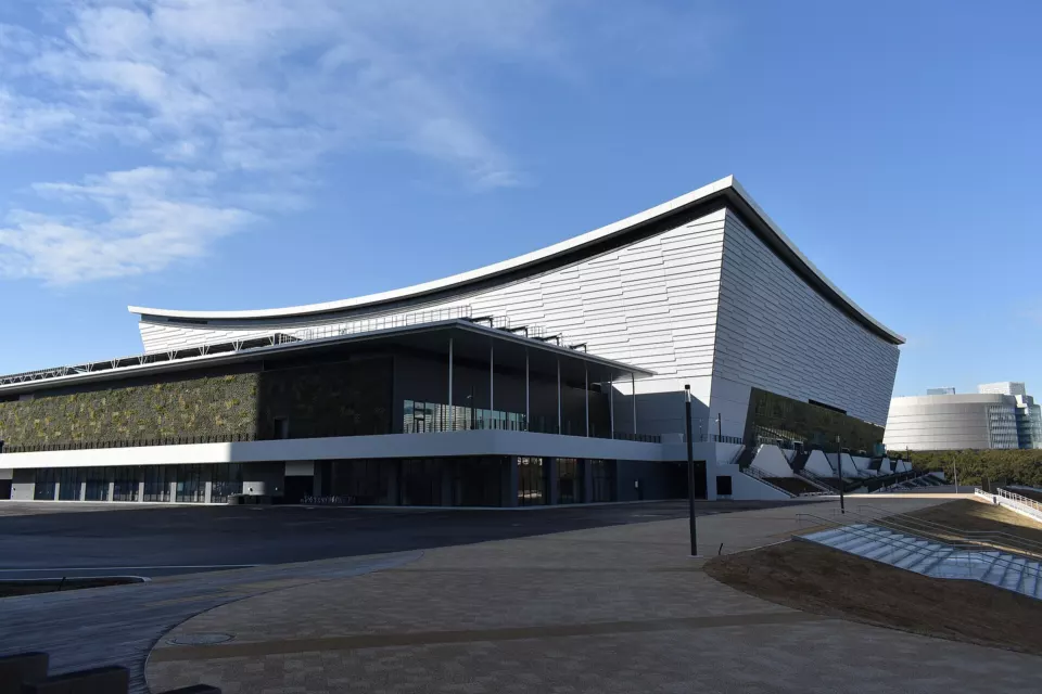 Exterior of Ariake Arena in Tokyo