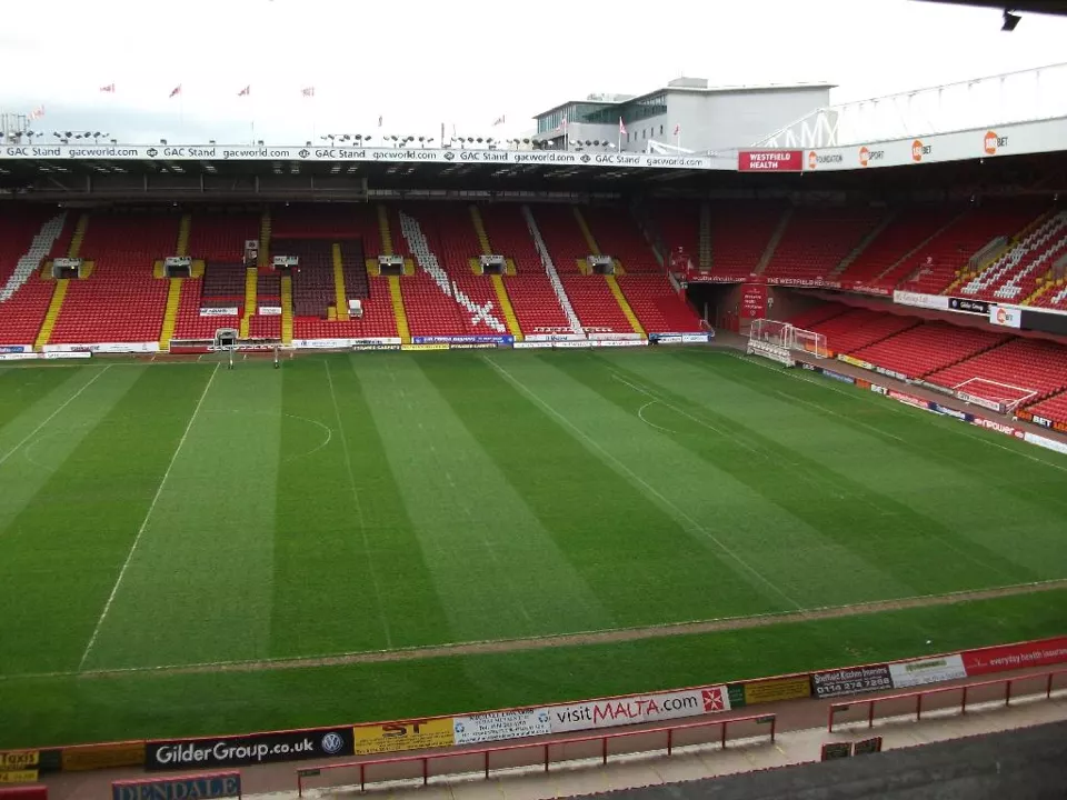 Bramall Lane football stadium in Sheffield