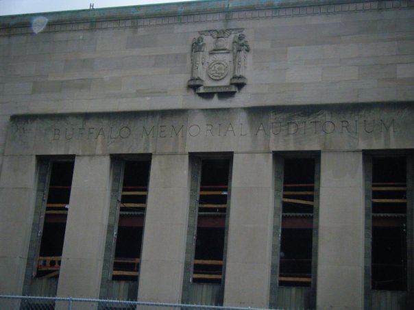 Exterior of Buffalo Memorial Auditorium