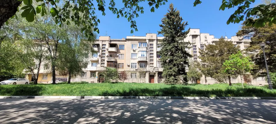 Street view of buildings in Simferopol, Crimea