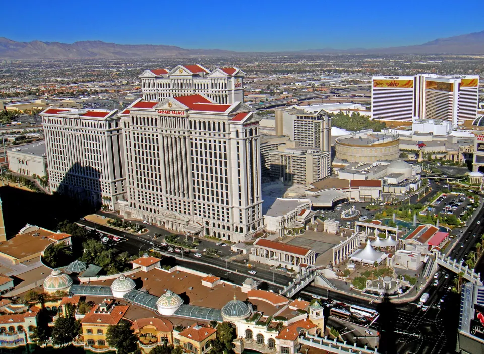 Exterior of Caesars Palace hotel in Las Vegas