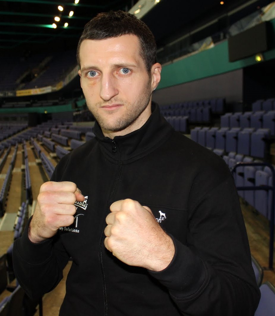 Portrait of British boxer Carl Froch in 2010