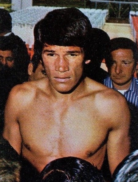 Portrait of middleweight champion Carlos Monzón around 1973