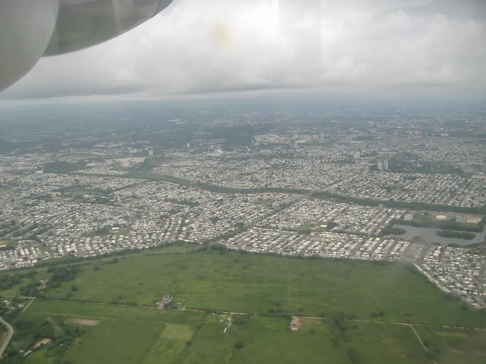 Aerial view of Carolina, Puerto Rico