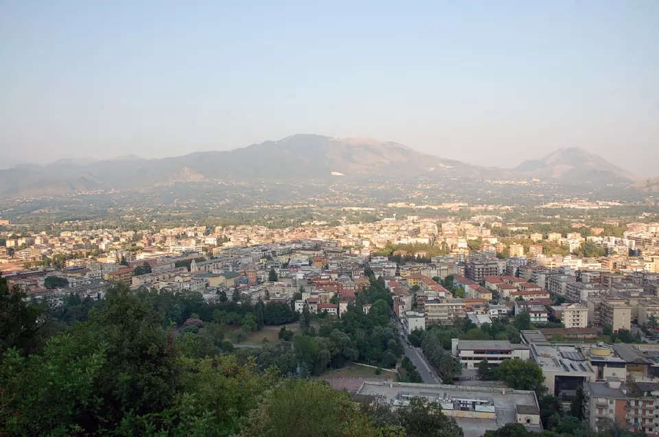 View of the town of Cassino in central Italy