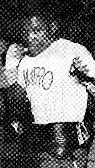 Portrait of Nigerian boxer Dick Tiger in 1962