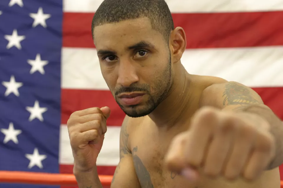 Portrait of boxer Diego Corrales