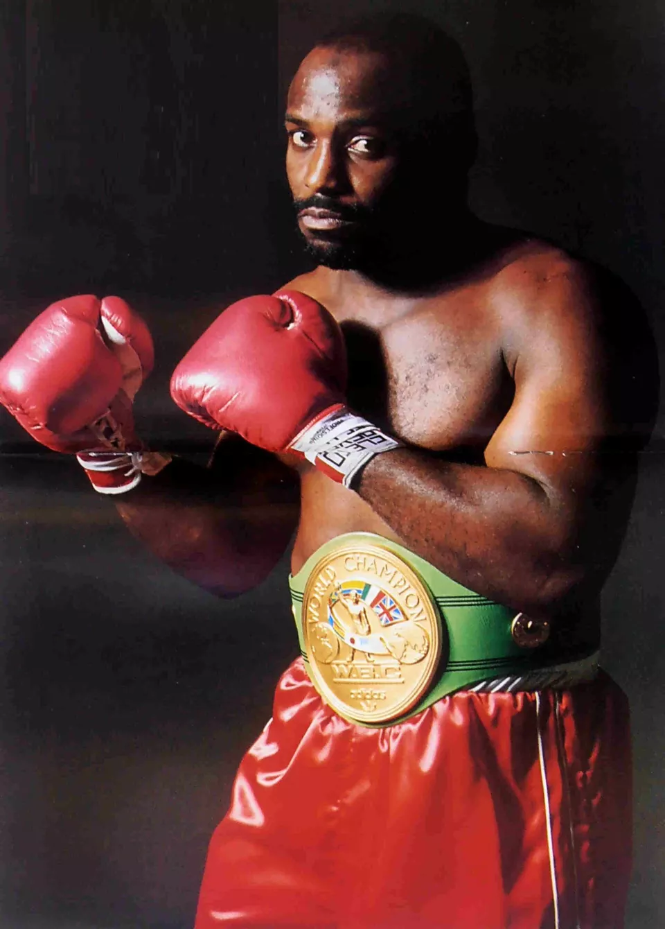 Portrait of boxer Dwight Muhammad Qawi, 1986