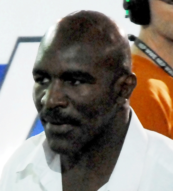 Portrait of former heavyweight champion Evander Holyfield