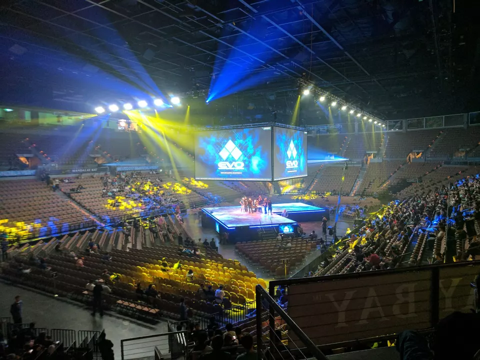 Interior of the Mandalay Bay Events Center arena