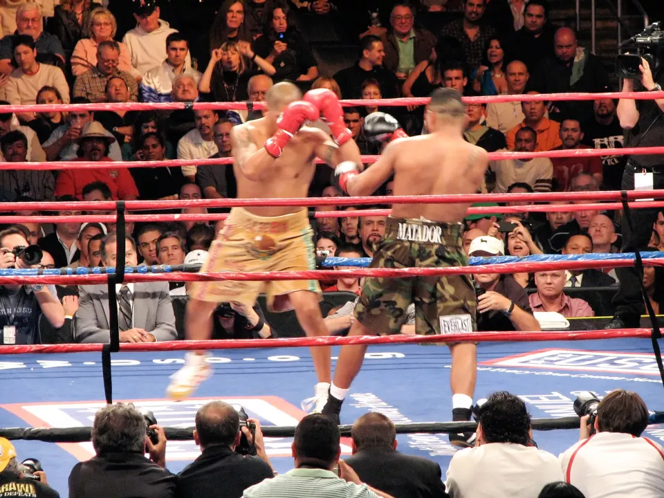 Ricardo Mayorga boxing Fernando Vargas in 2007
