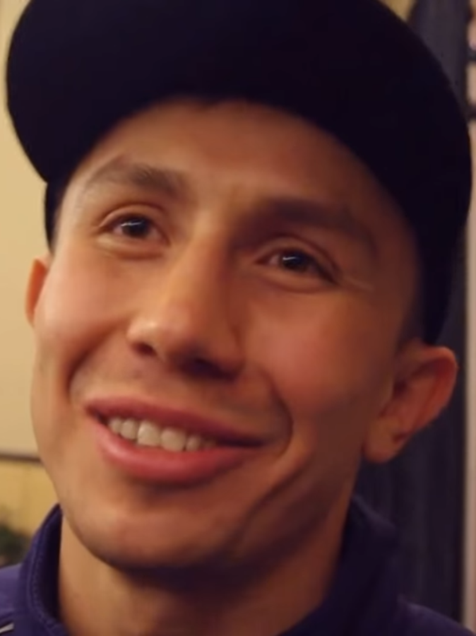 Portrait of boxer Gennady Golovkin