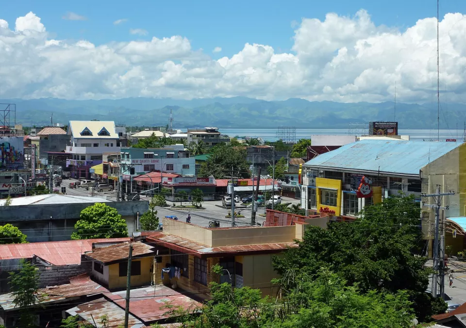 View of General Santos City in the southern Philippines