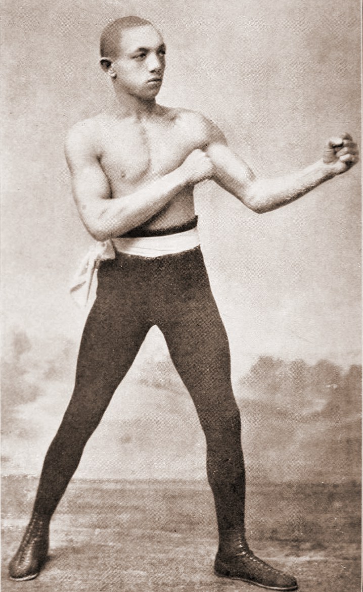 Portrait of featherweight champion George Dixon