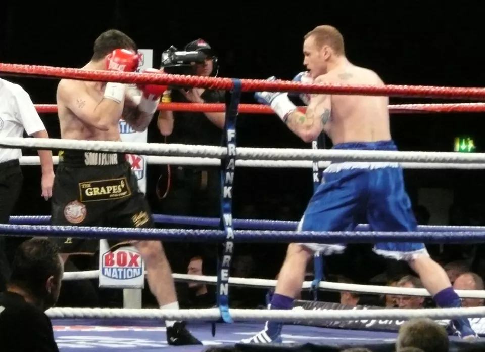 George Groves, British super middleweight boxer, at Wembley in 2011
