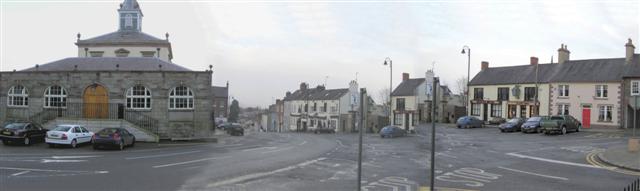 Street view of the town of Hillsborough in County Down