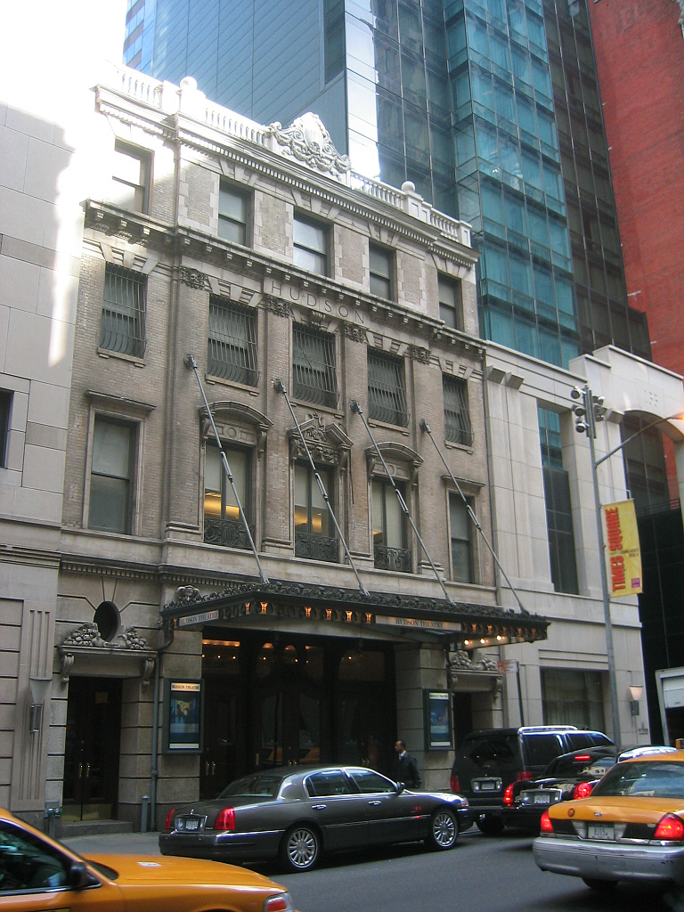 Facade of the Hudson Theatre in New York City