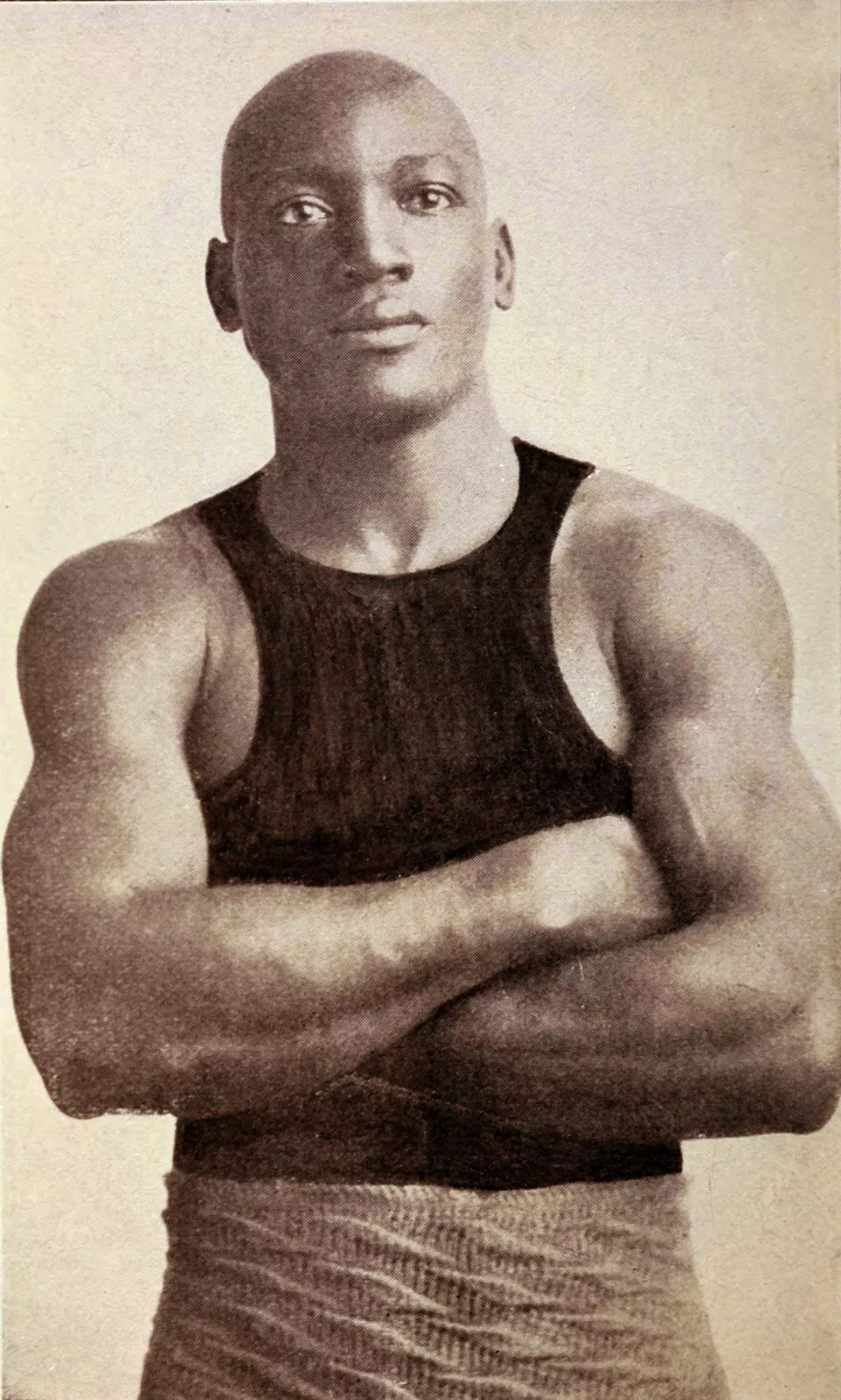 Portrait of heavyweight champion Jack Johnson