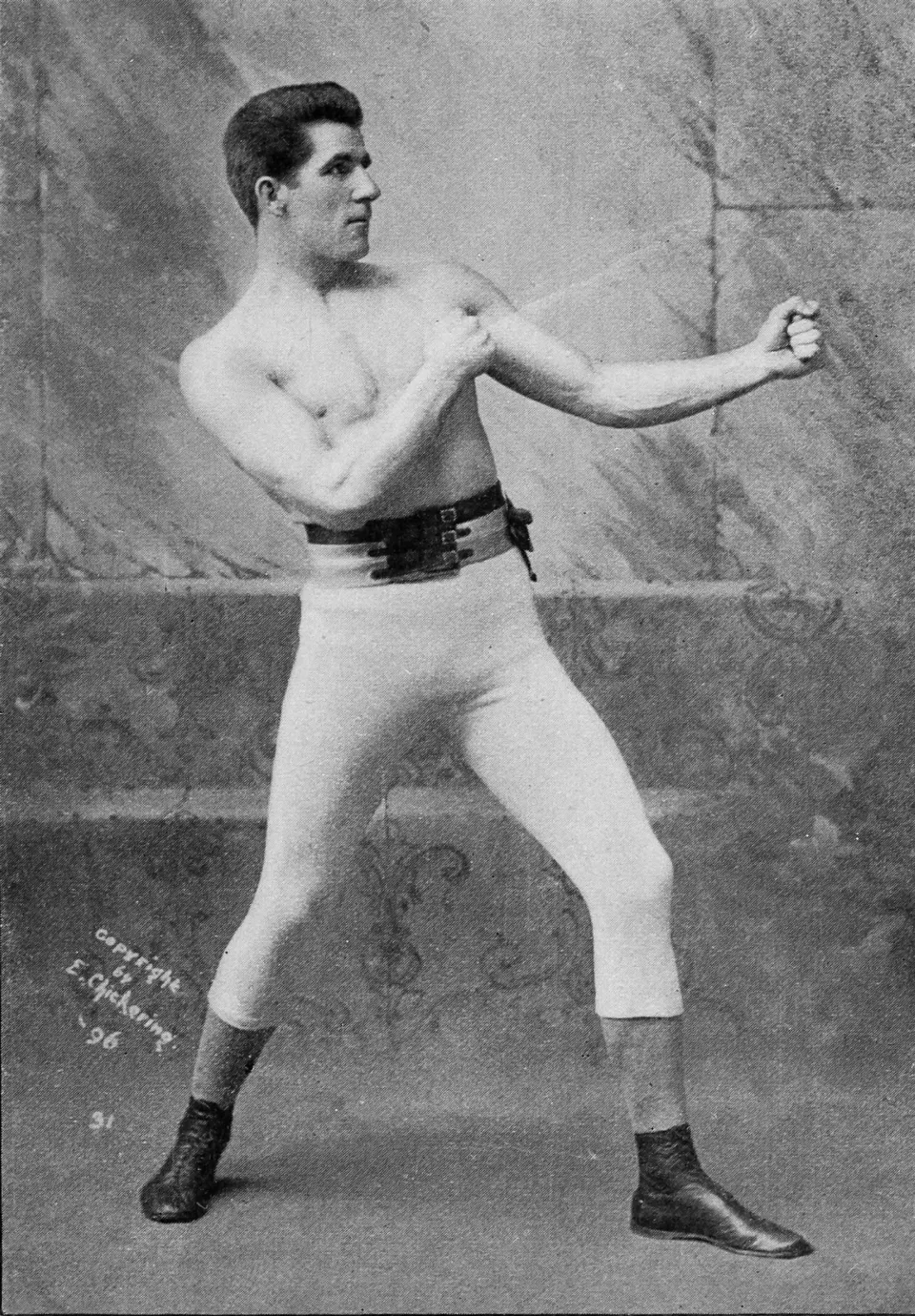 Portrait of heavyweight champion James J. Corbett