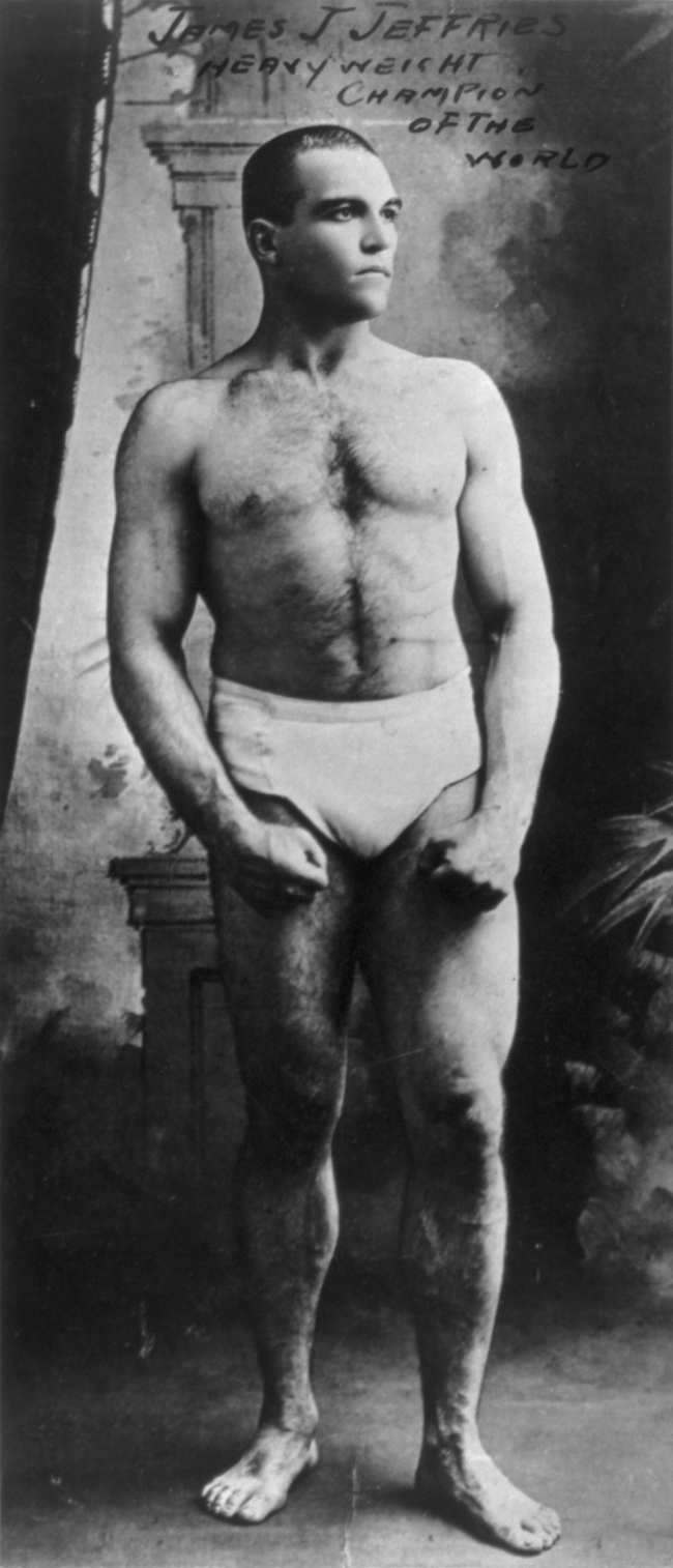 Portrait of heavyweight boxer James J. Jeffries