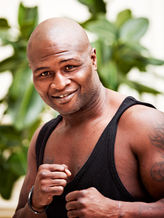Heavyweight boxer James Toney in 2011