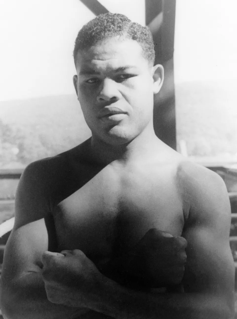 Portrait of heavyweight champion Joe Louis in 1941