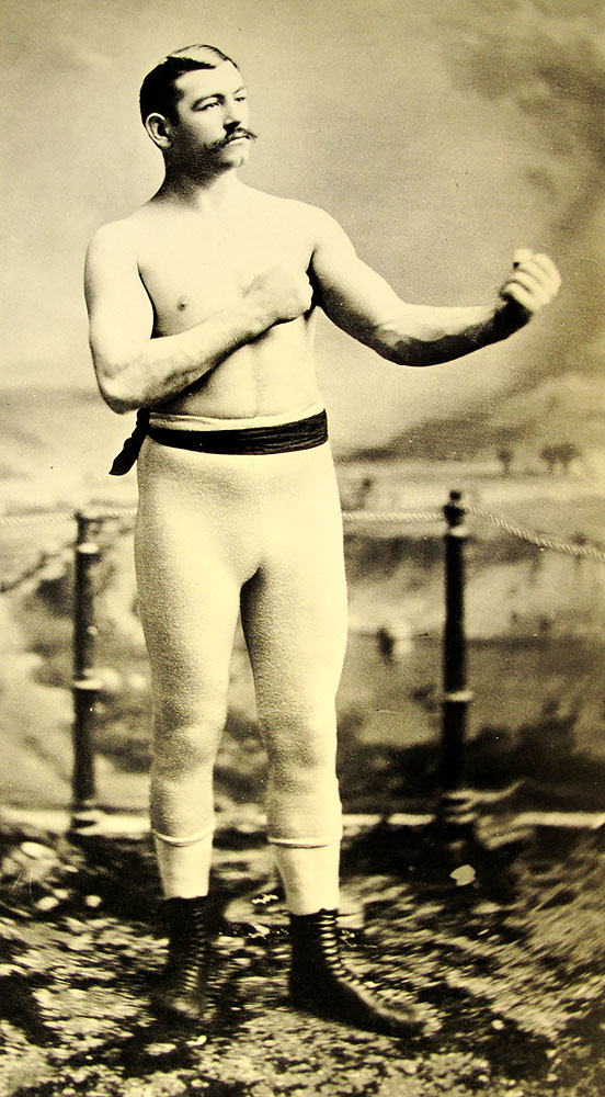 Portrait of heavyweight John L. Sullivan