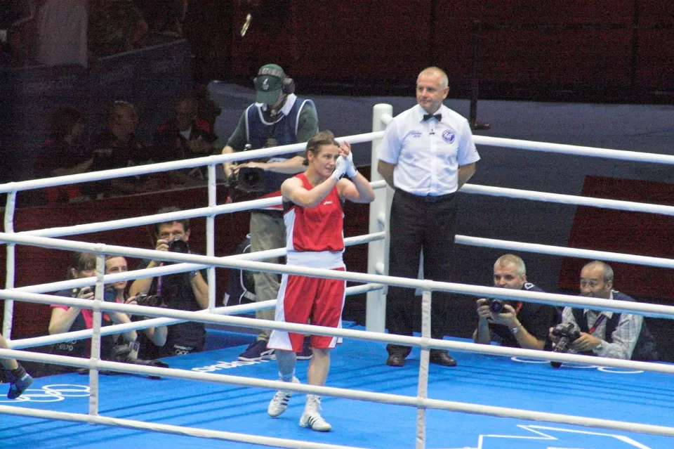 Katie Taylor in the ring at the 2012 Summer Olympics