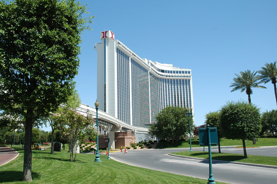 Exterior of the Las Vegas Hilton hotel tower