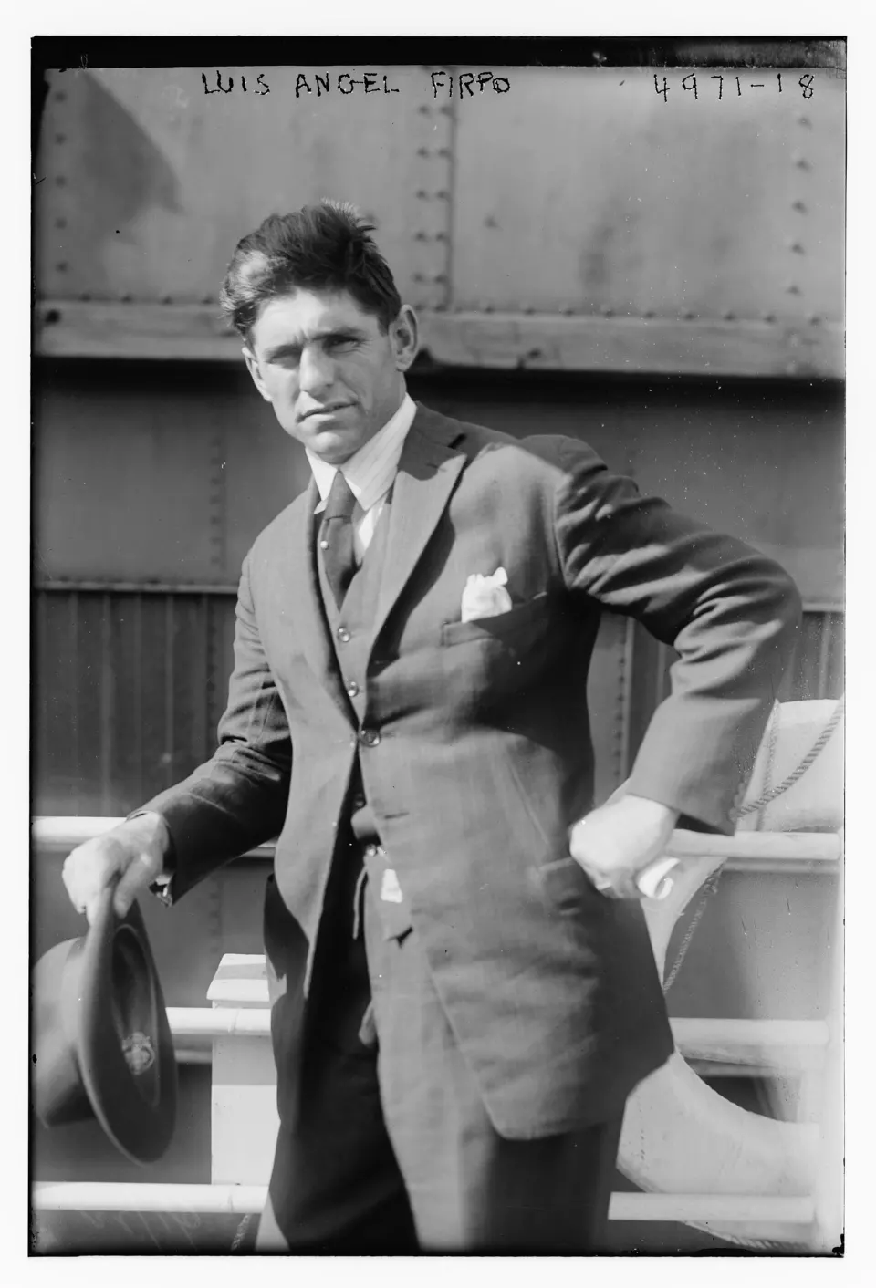 Portrait of the Argentine boxer Luis Ángel Firpo