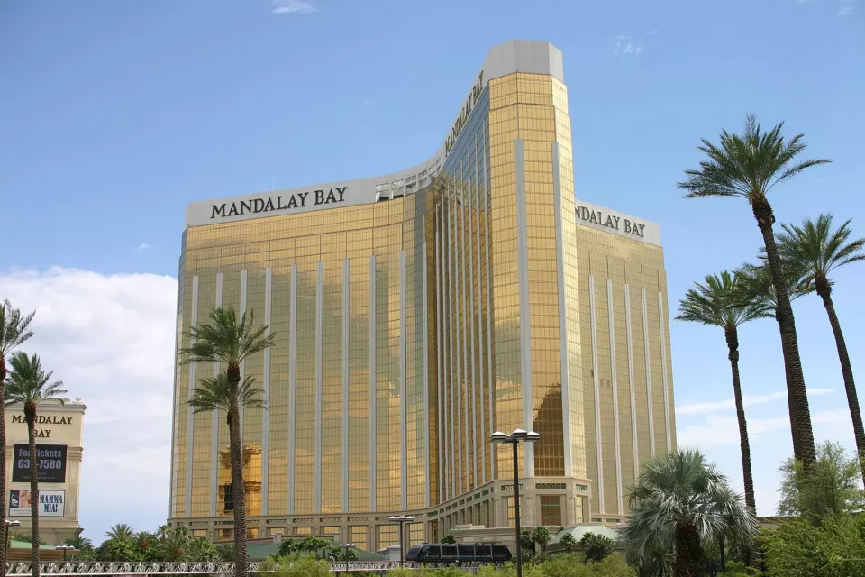 Mandalay Bay hotel tower in Las Vegas