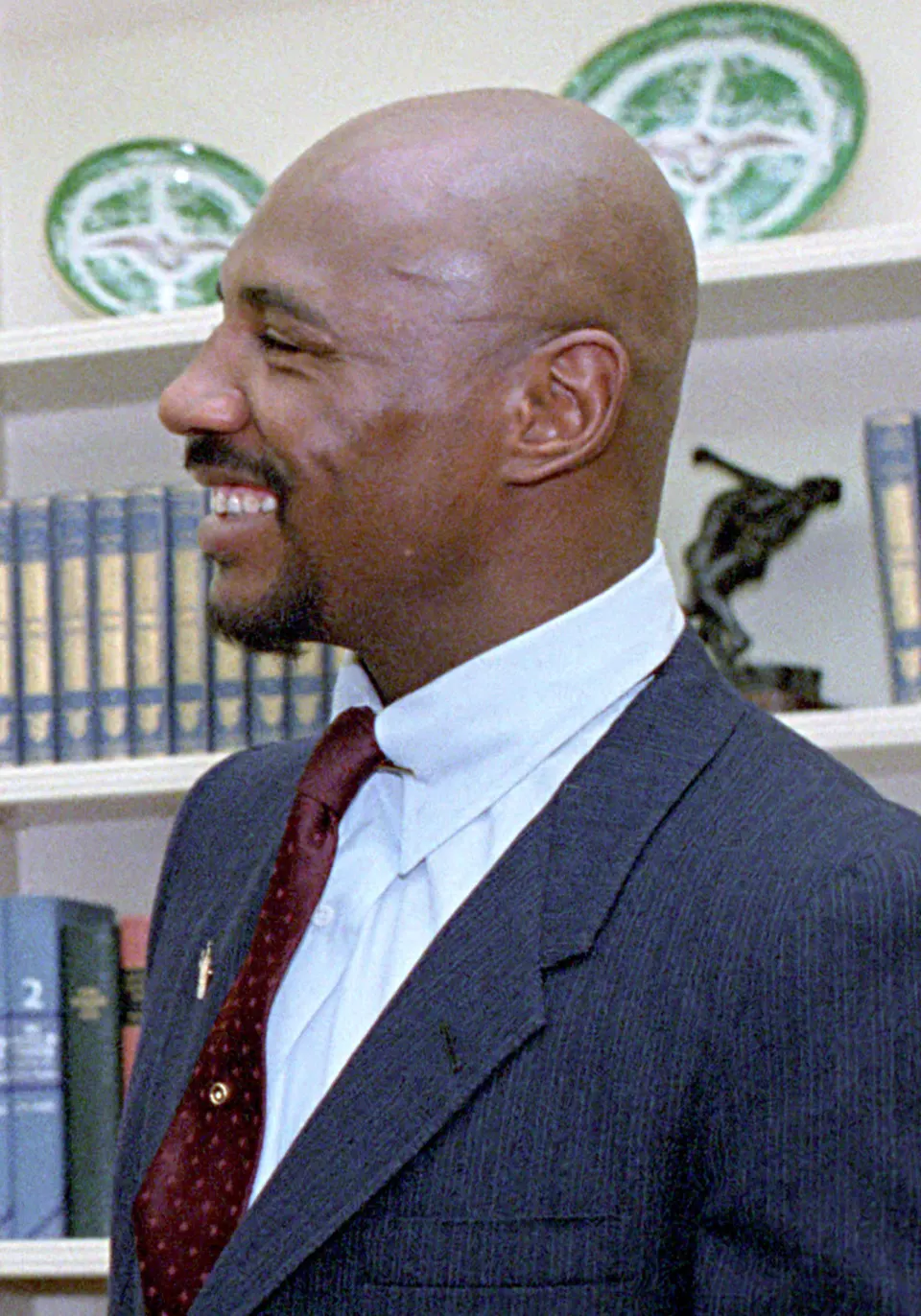 Marvin Hagler in the Oval Office in 1986