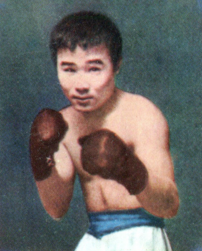 Portrait of Japanese boxer Masahiko Fighting Harada in 1968
