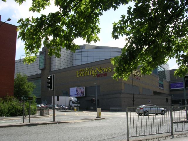 Exterior of the MEN Arena in Manchester
