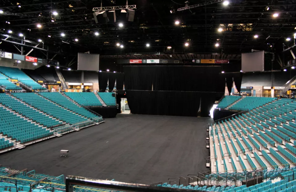 Interior of the MGM Grand Garden Arena in Las Vegas