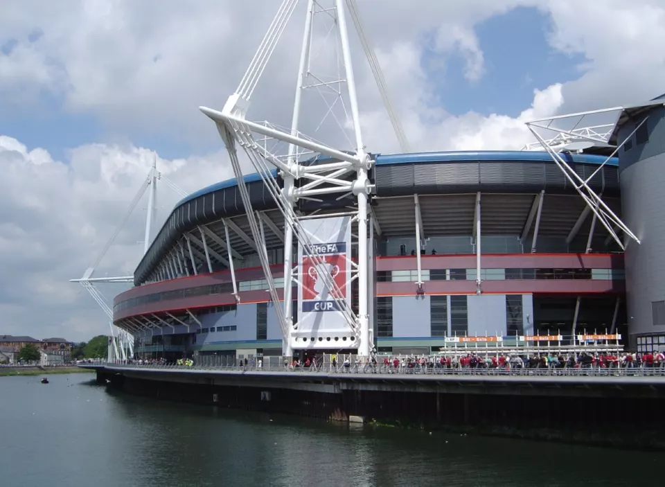 Exterior of the Millennium Stadium in Cardiff