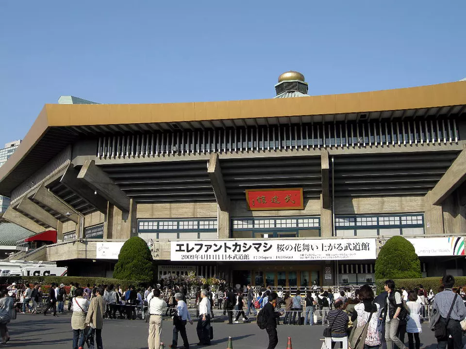 Exterior of the Nippon Budokan arena in Tokyo