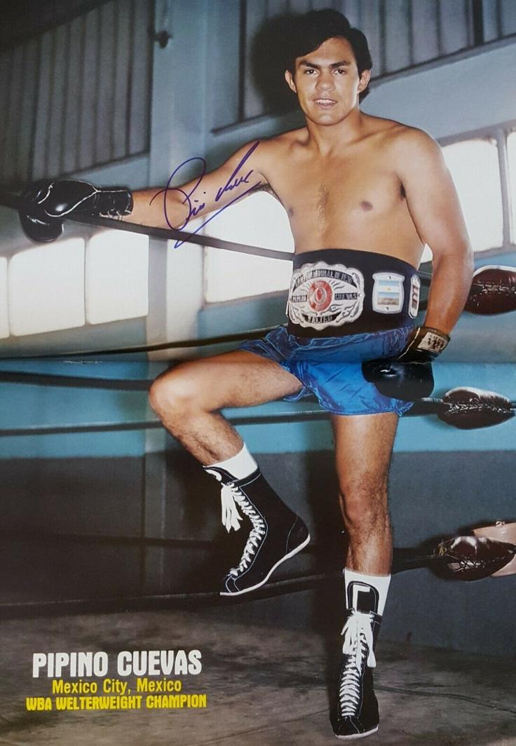 Mexican boxer Pipino Cuevas in a magazine photograph from 1980