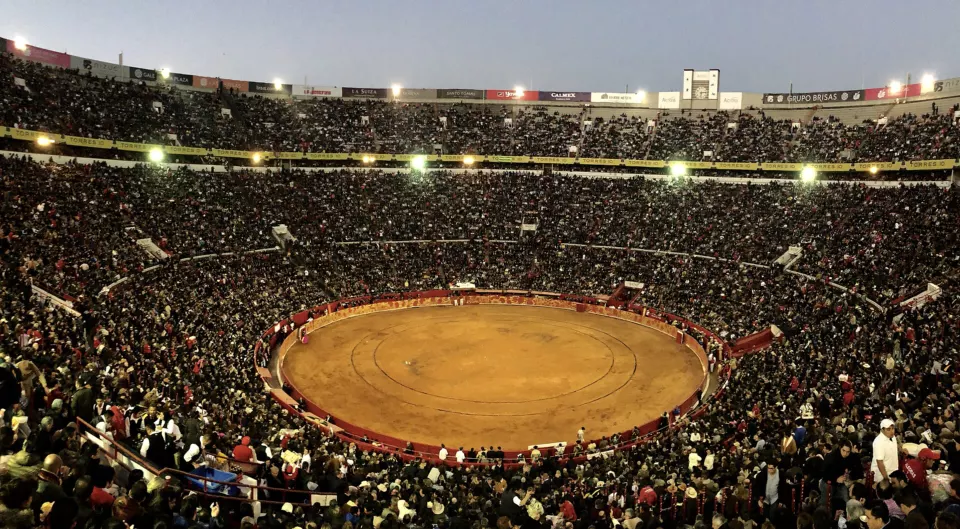 The Plaza de Toros México bullring in Mexico City