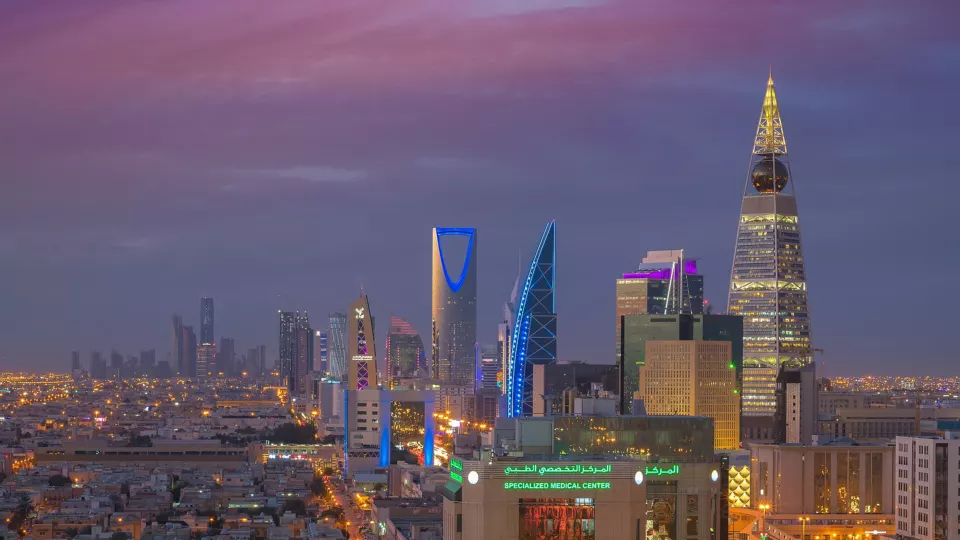 Riyadh city skyline with high-rise towers