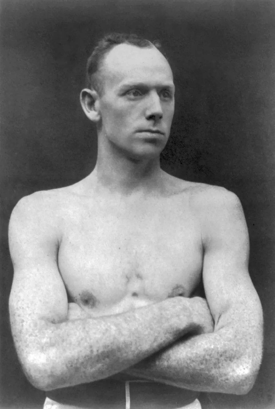 Portrait of the boxer Bob Fitzsimmons