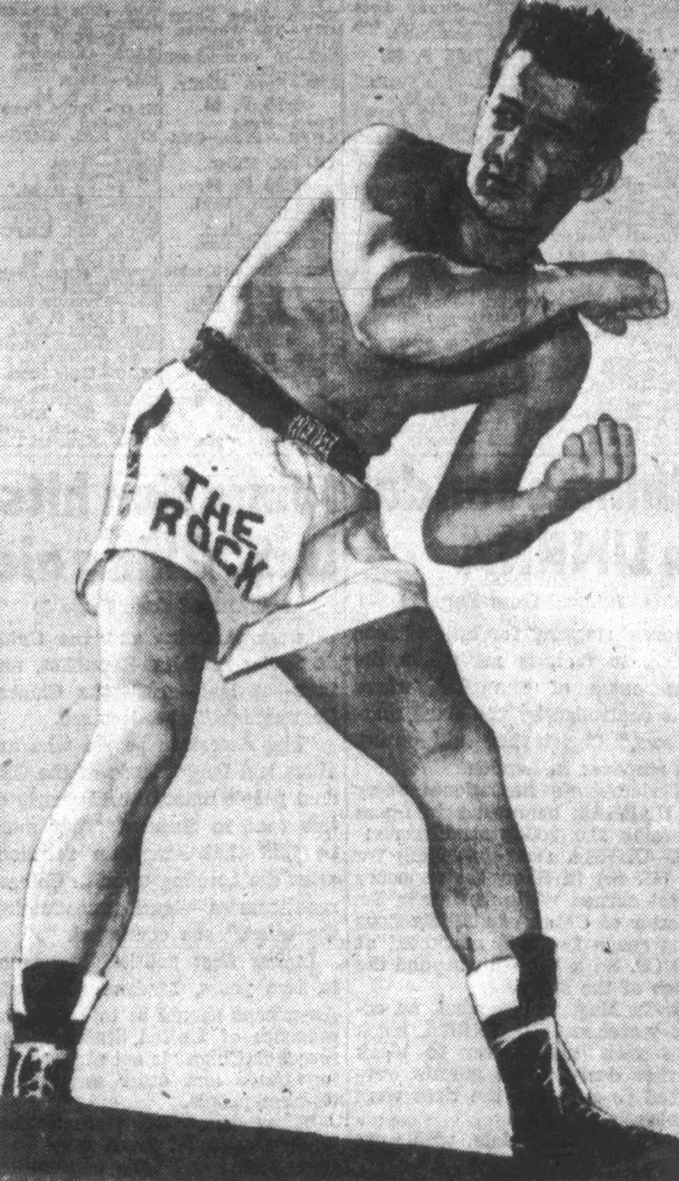 Portrait of middleweight boxer Rocky Graziano in 1946