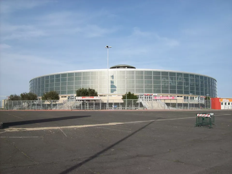 Domed Palazzo dello Sport arena in Rome